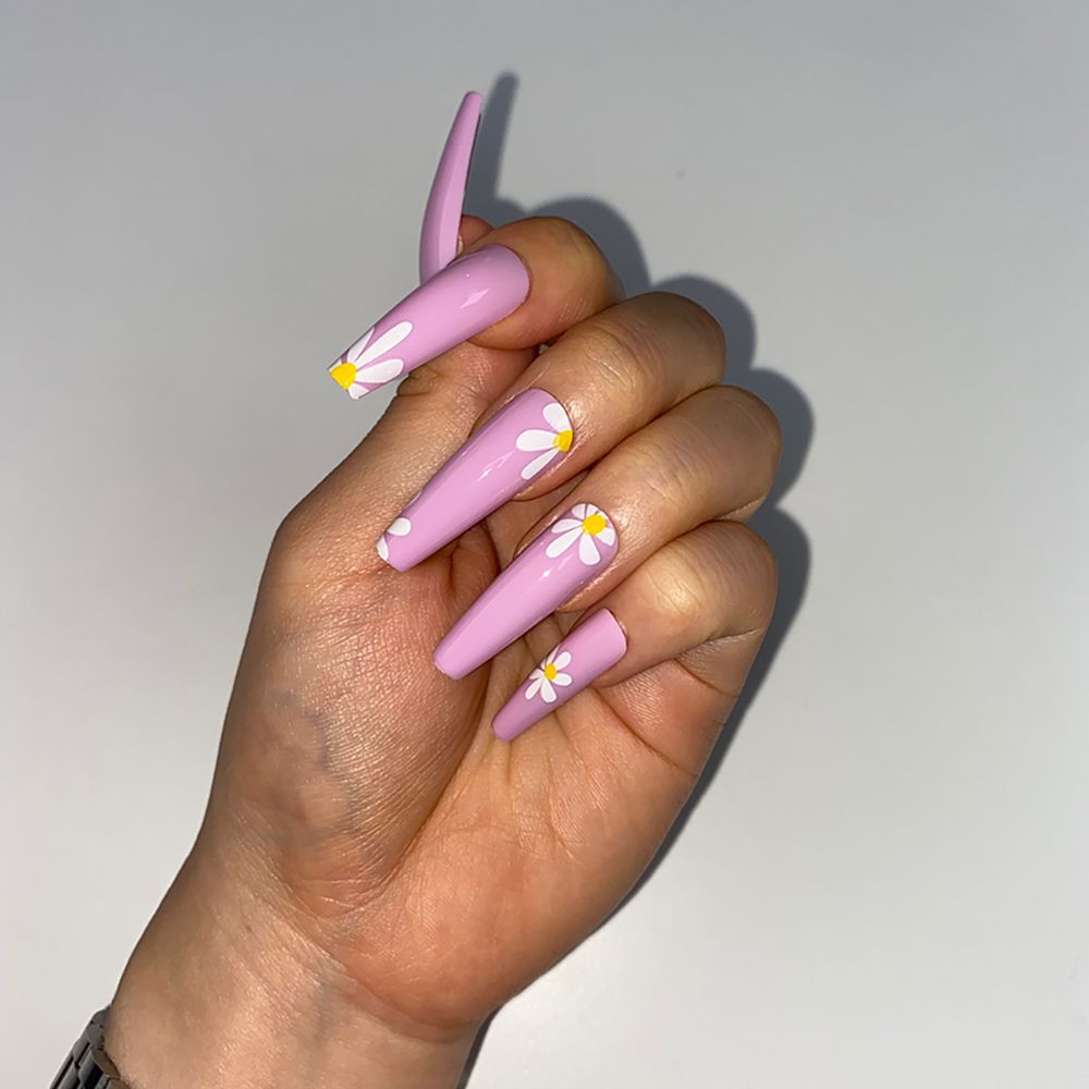 베뉴네일 데이지 롱코핀 네일팁 : BENEW NAIL