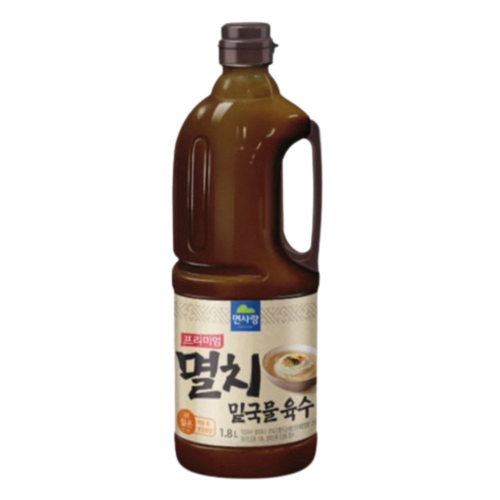 면사랑 프리미엄 밑국물 멸치육수1.8L 멸치국물 국수 수제비 찌개 만능다시 : 벙커푸드