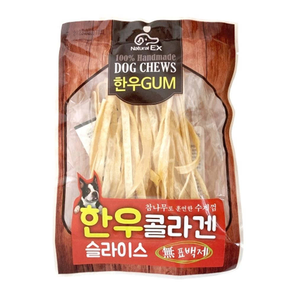 무방부제 갱얼쥐 수제개껌 한우 슬라이스 애견용껌 : 파트너JEN
