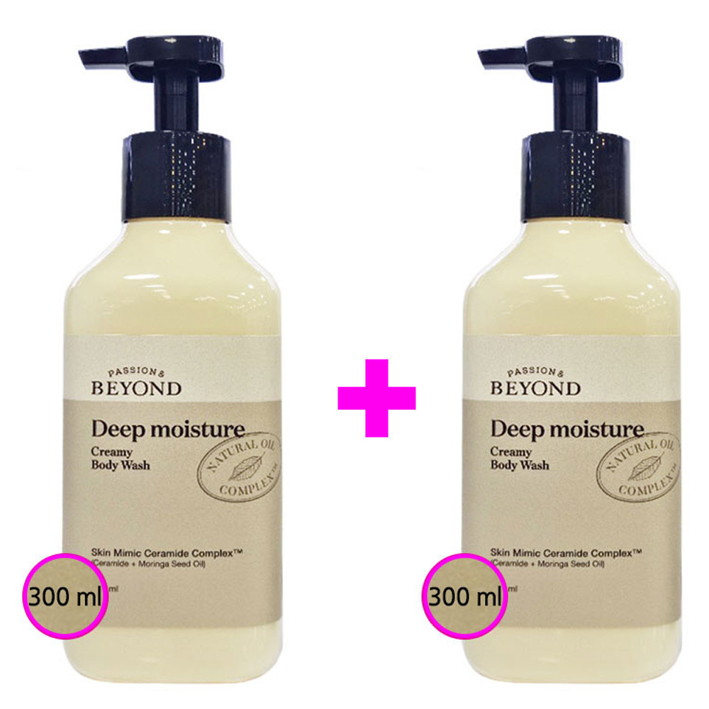 비욘드 딥 모이스처 크리미 바디 워시 300ml+300ml / 샤워크림 : 유네코스