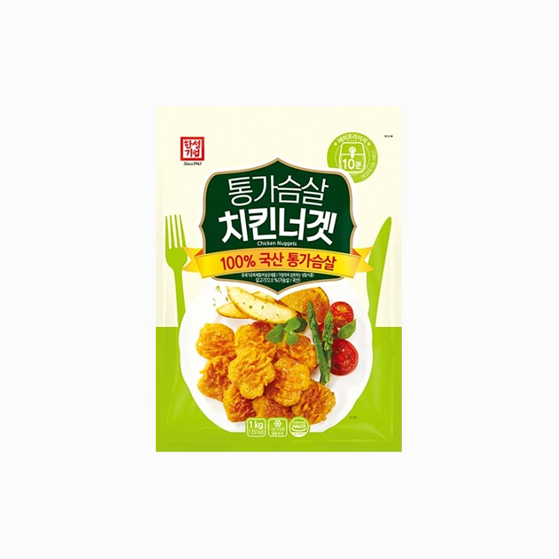 한성기업 통가슴살치킨너겟 1KG 냉동 : 마미스푸드