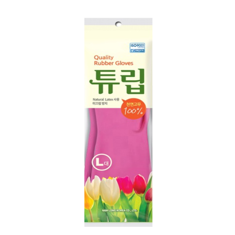 튜립고무장갑 대(L) 10켤레 김장 판촉물 식당 업소 고객선물 : 장갑몰