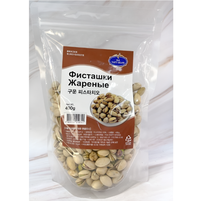 구운 피스타치오 100% 400g ROASTED PISTACHIOS 100% 400g : 멜니짜