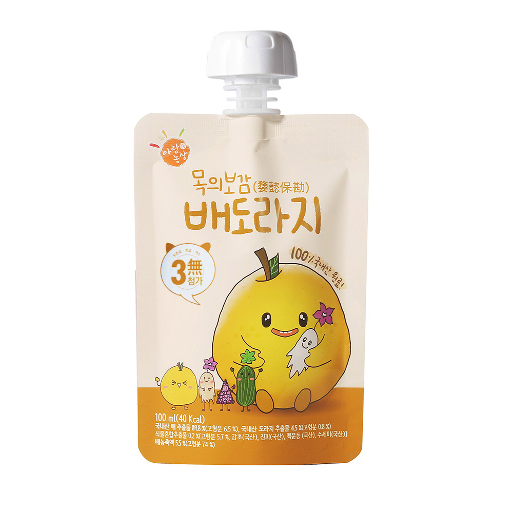 아람농장 목의보감 배도라지 유아 아기 도라지 배즙 100ml 30팩 : 에코맘하우스