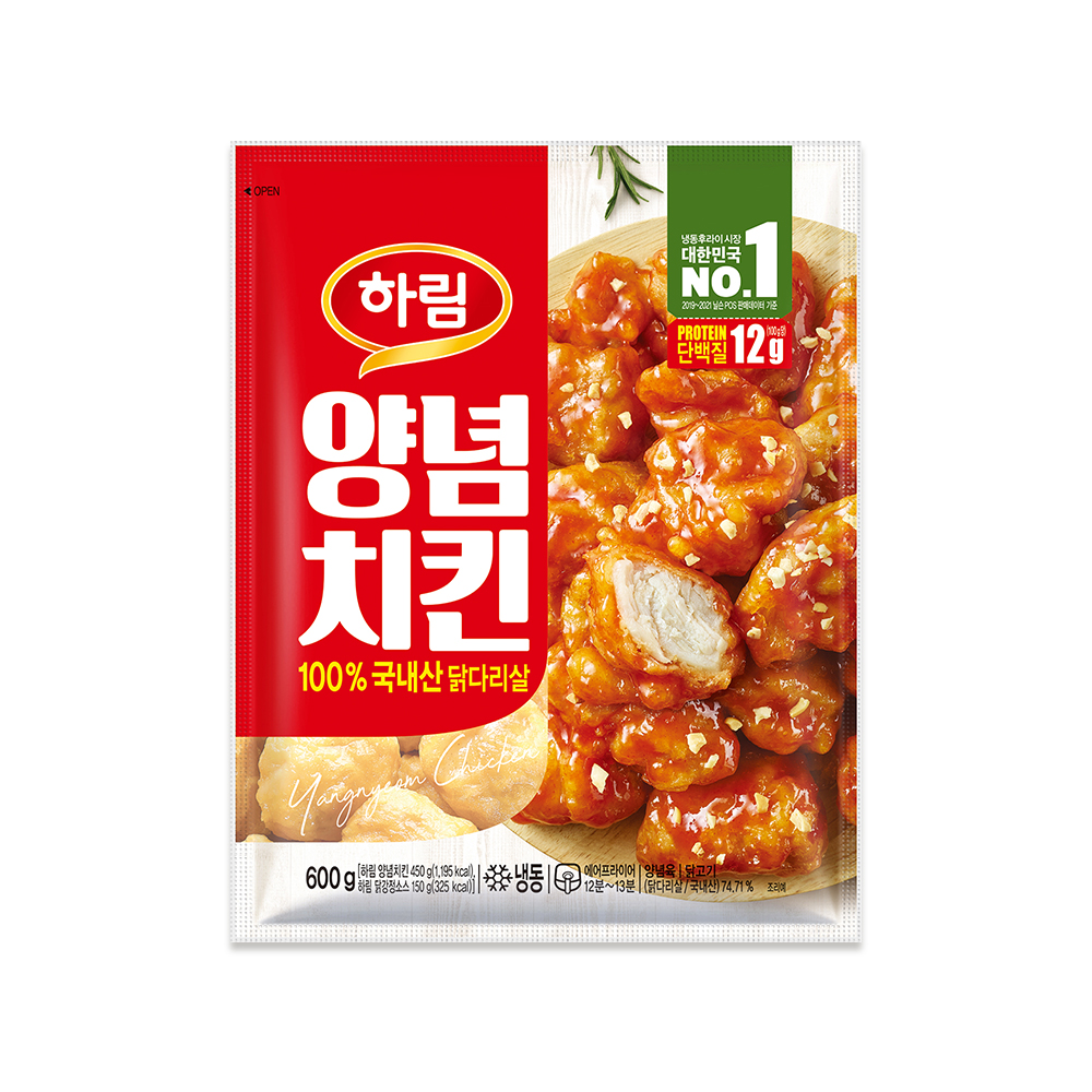 하림 100% 국내산 닭다리살 양념치킨 600g (2봉/3봉/4봉) 순살치킨 : 맛있는 이야기