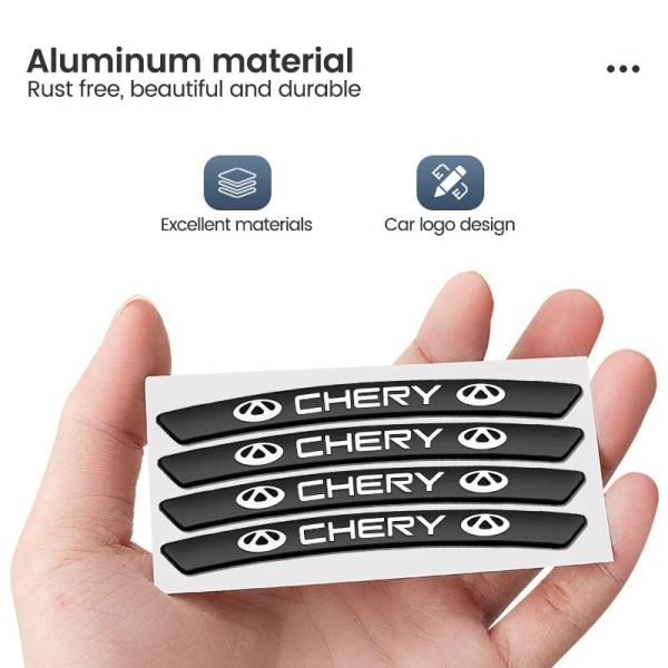 자동차 배지 휠 림 브로우 데칼 3D 알루미늄 트림 스티커, 폭스바겐 VW GTI 제타 티구안 골프 폴로 파사트 B5 B6 액세서리 : 더큰행복10