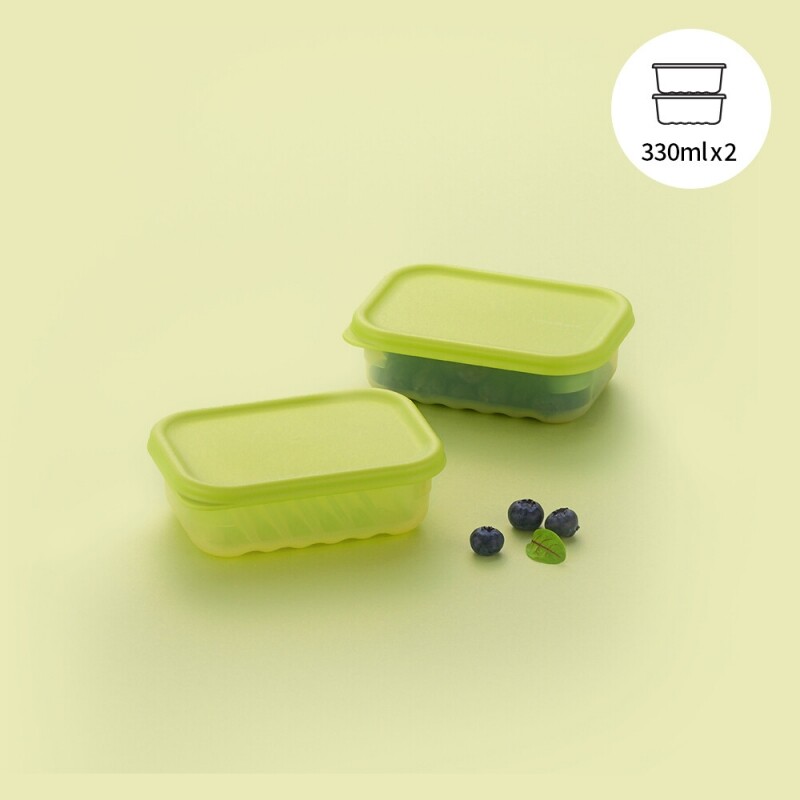 락앤락 냉장고 샐러드 야채 보관용기 4P 냉동실 정리 소분통 스마트킵 프레쉬 330ml : 유로키친