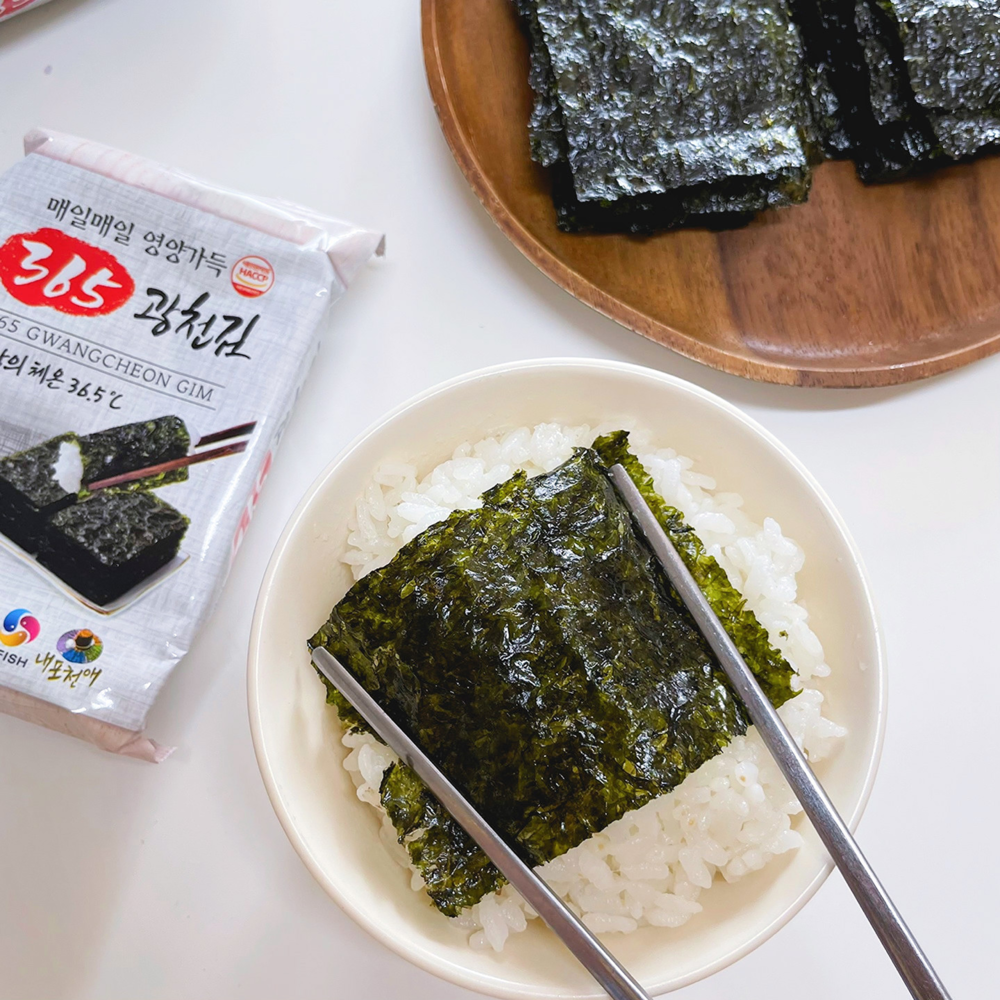 홈앤스토리 365 재래 광천김 조미 도시락김 3.65g 96봉 160봉 : 홈 앤 스토리