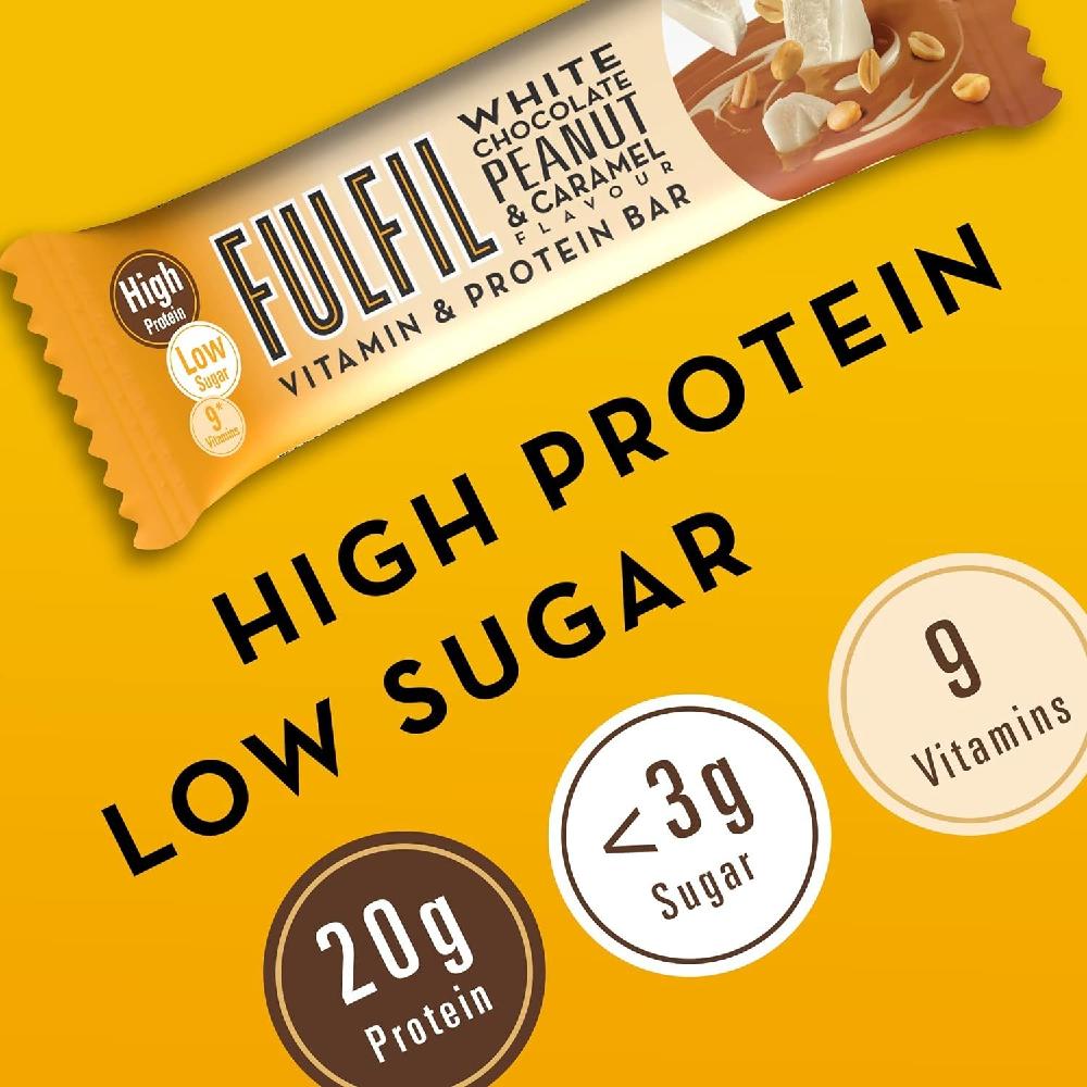 풀필 프로틴바 Fulfil Vitamin Protein Bar 화이트 초콜릿 55g 15개 : 라 빅토리아