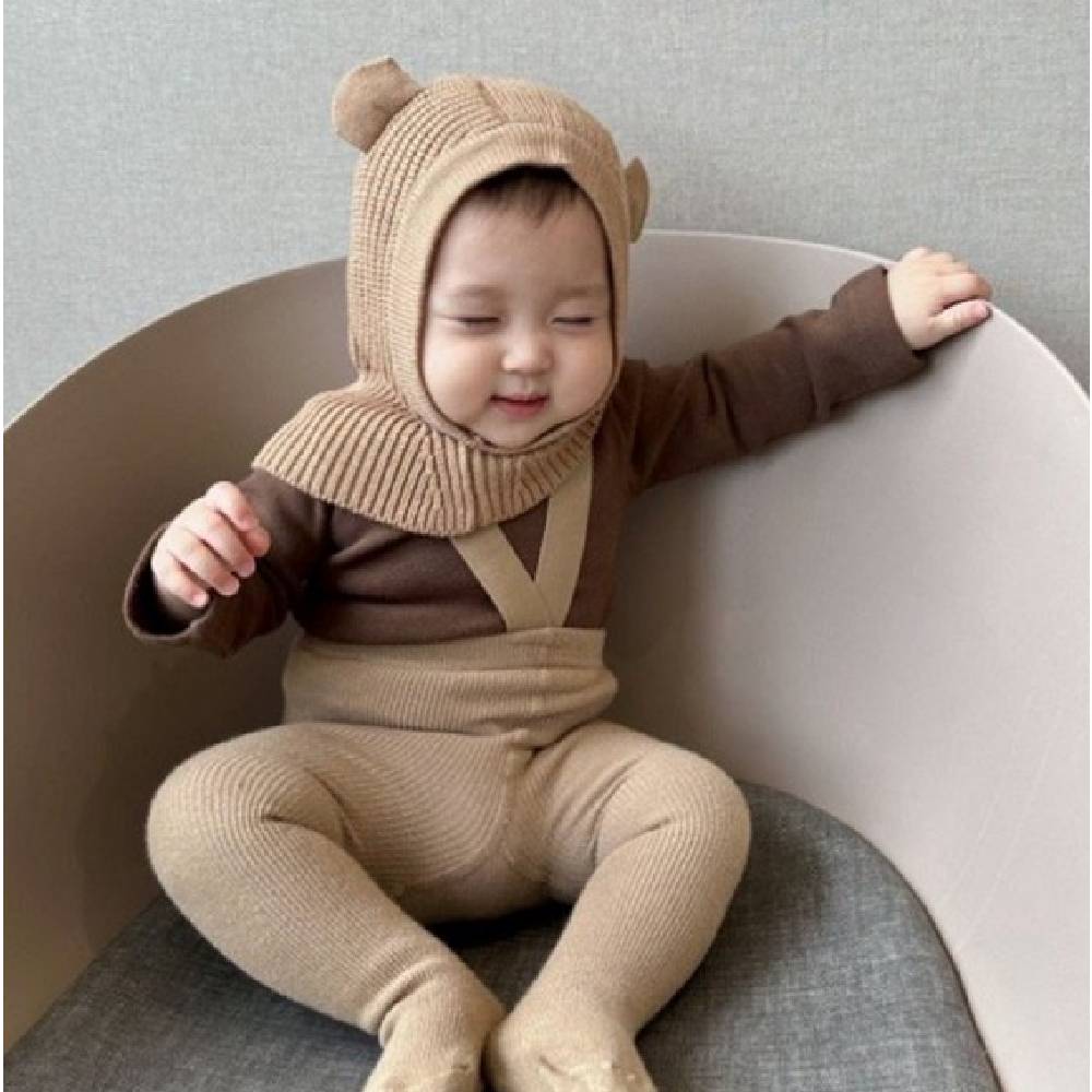 아기 바라클라바 아동 비니 유아 방한 겨울 모자 : JoyMarket