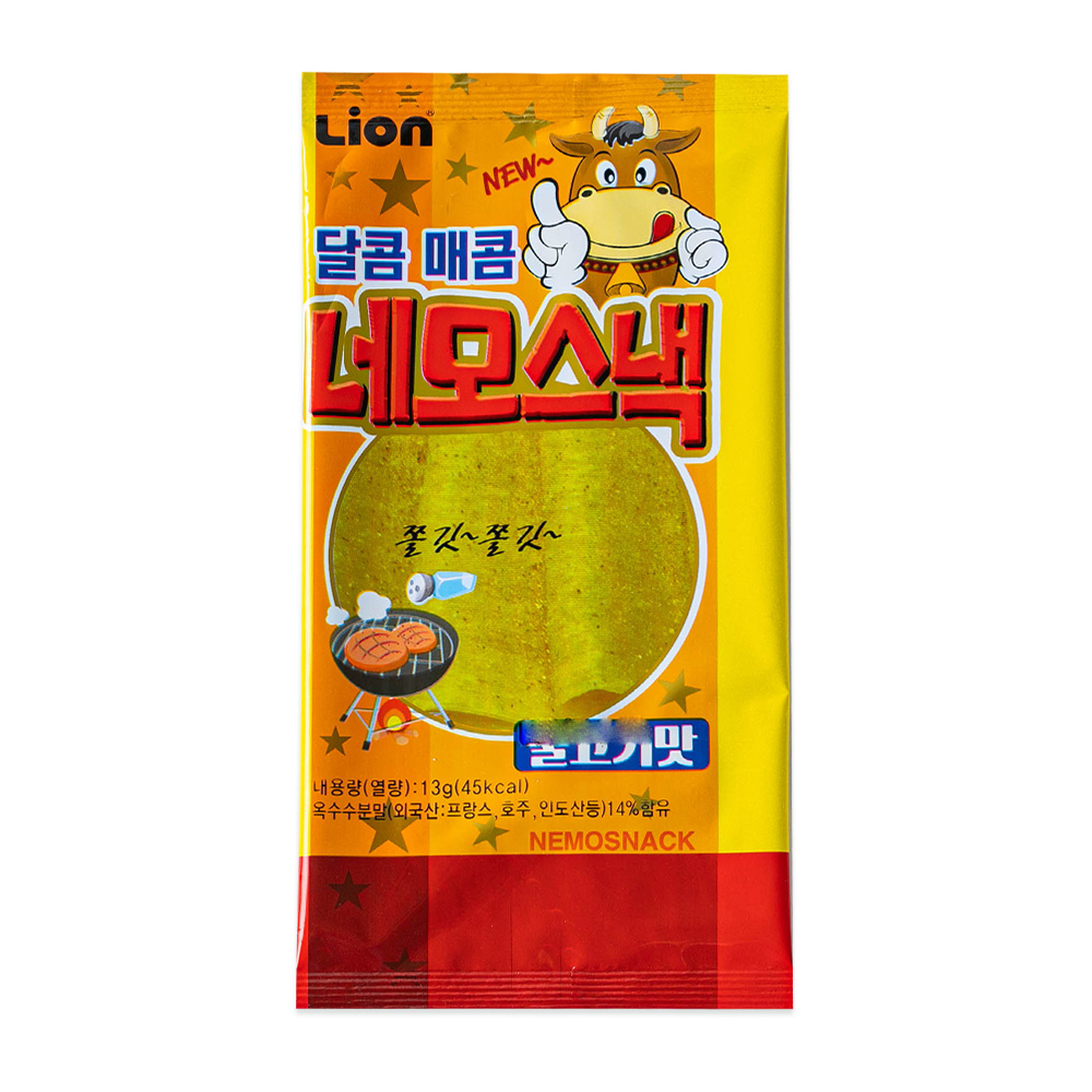 라이온제과 네모스넥 불고기 13g 추억의과자 문방구간식 미니 스낵 학교 교회 학원 회사 : 과자다모임