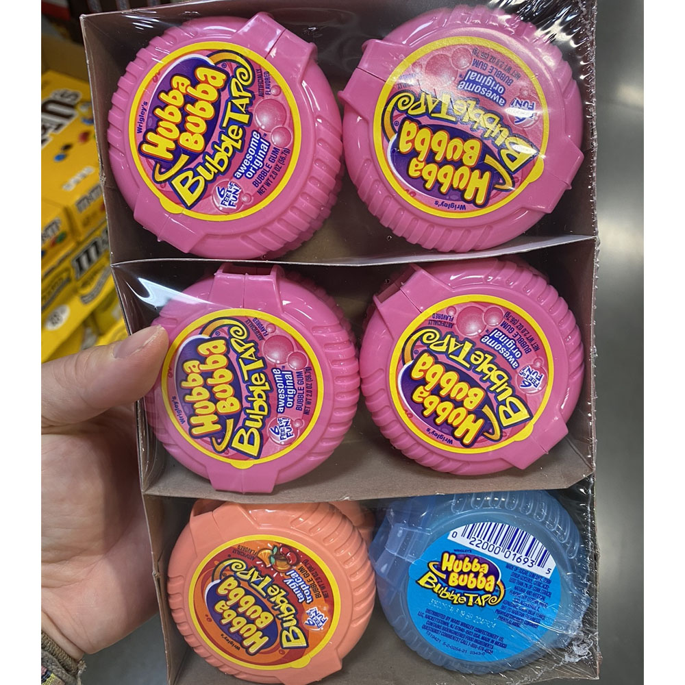 후바부바 Hubba Bubba 버블테이프검 Bubble Tape Gum 2oz 12팩 : 시카고팩토리