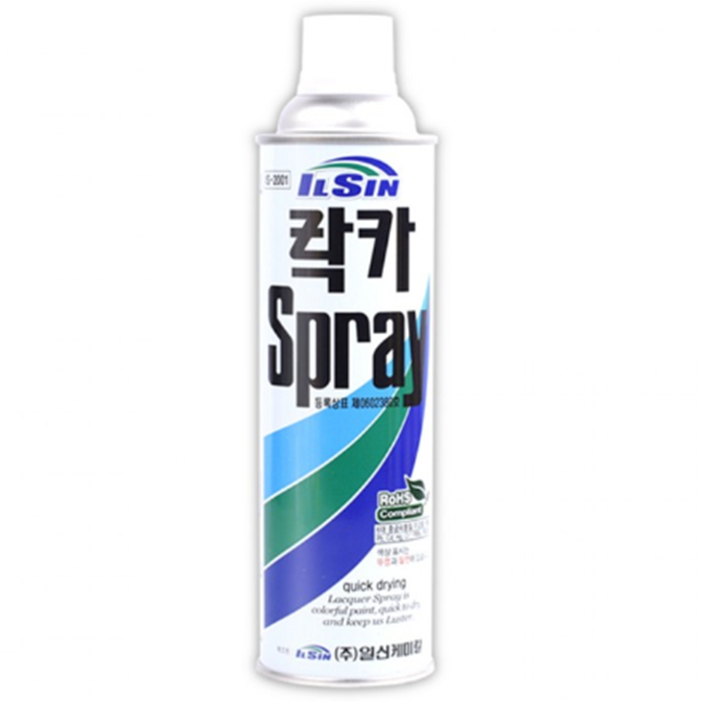 간편한도색작업 일신 뿌리는페인트 스프레이락카 420ml 17색 : 슈퍼케이스
