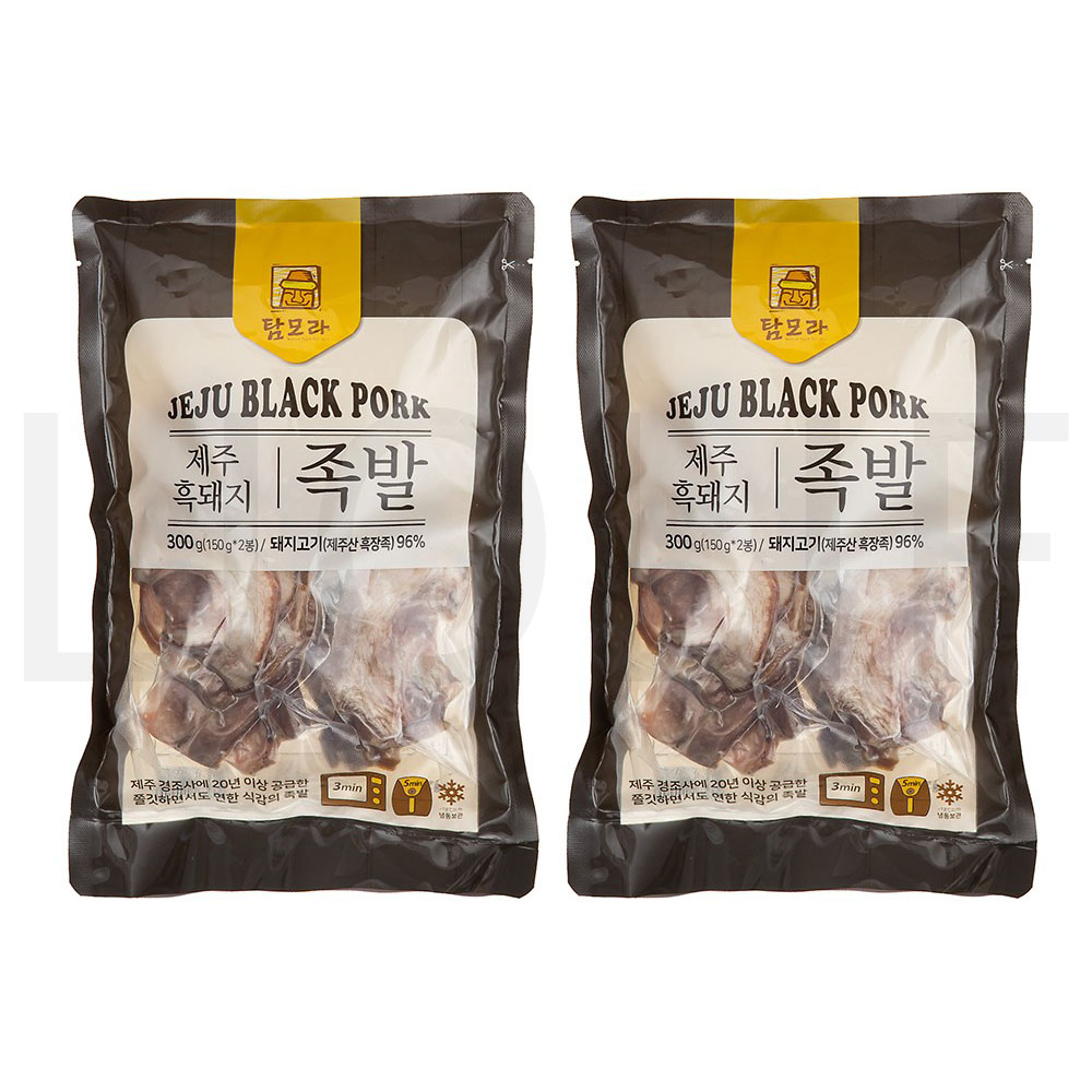 탐모라 고기 제주 전통 흑돼지 족발 (냉동) 300g 4개 : MONDAY NIGHT