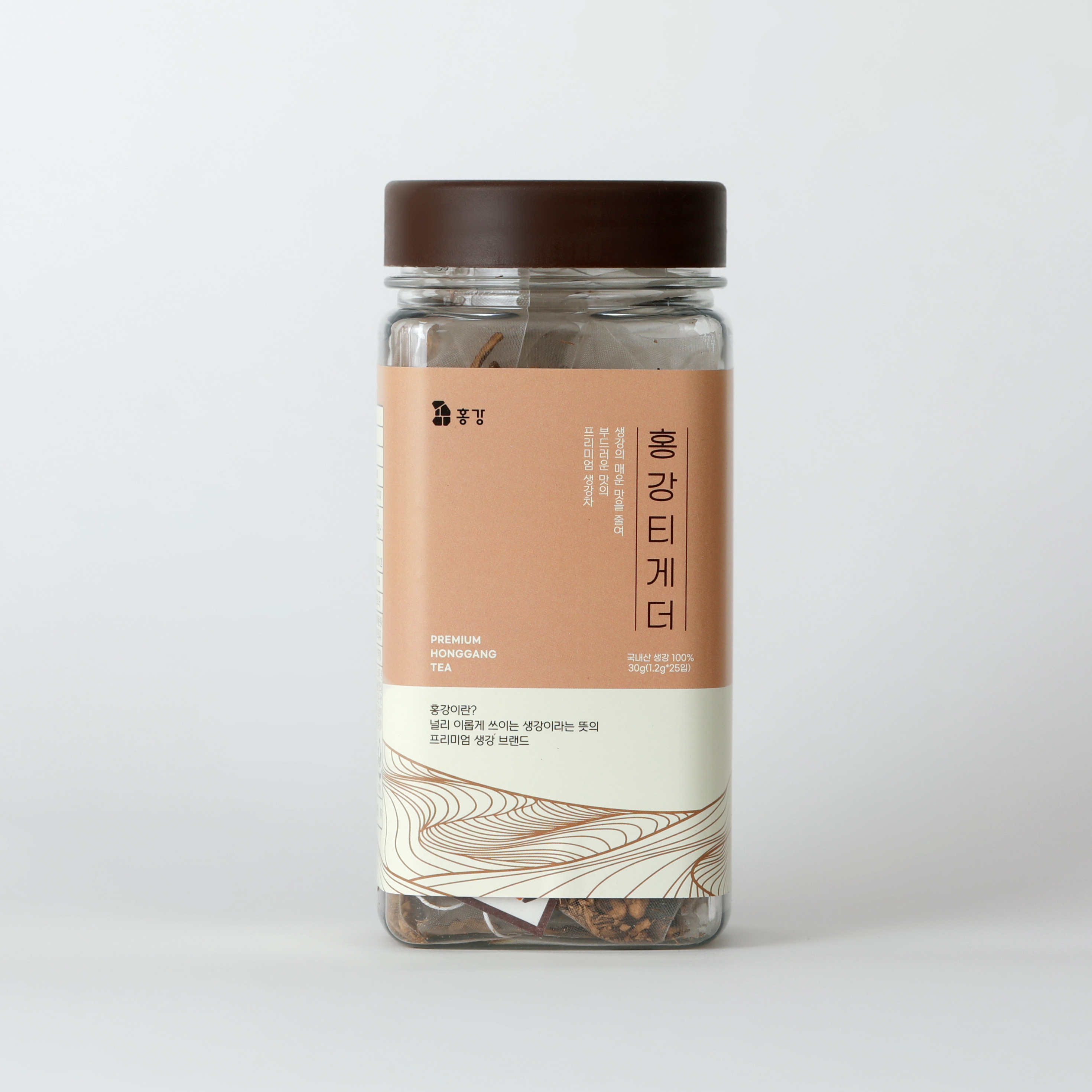 홍강티게더 안동 찐 생강 티백 차 25개입 : 홍강몰