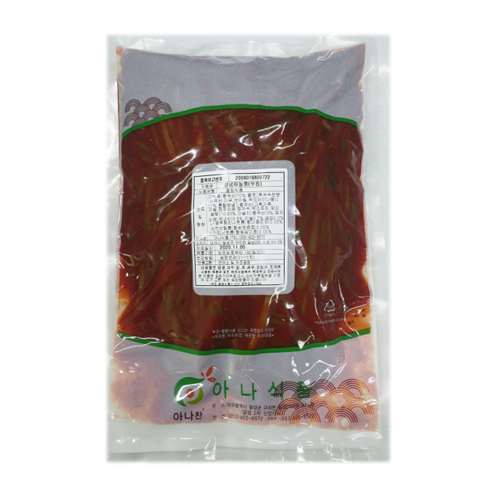 아나식품 마늘쫑무침 1kg : 쿠킹스토어