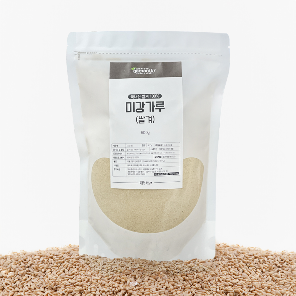 국산100%  미강 쌀겨가루 천연 곡물팩 500g : 가마니