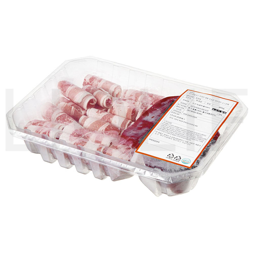 푸드랩플러스 고기 미국산 대패 우삼겹 샤브샤브 400g + 얼큰 샤브 육수 120g + 칠리소스 50g + 유자폰즈소스 30g 세트 (냉동) 1세트... 