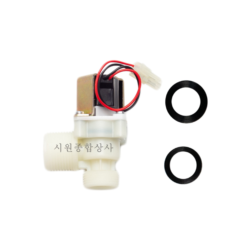 그린소변기센서 감지기 부품 솔레노이드 전자변 솔밸브 DC-6V 밧데리 전기 공용 패킹포함 : 시원종합상사