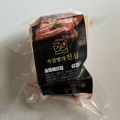 삼겹살 목살 600g 세트 돼지고기 스테이크 구이용 캠핑고기 바베큐 숙성육 솔트에이징 : 숙성명가 진심