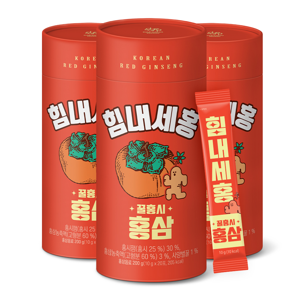 대상웰라이프 꿀홍시홍삼 (10g) 20포, 3개 : 대상웰라이프 본사쇼핑몰