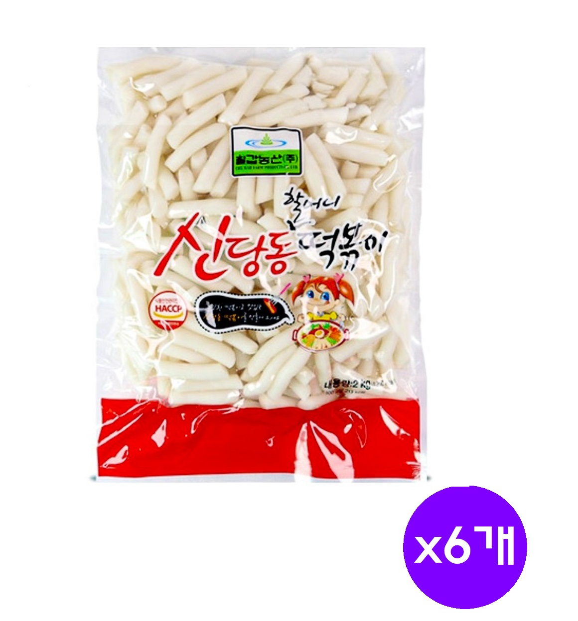 [칠갑농산]신당동 떡볶이 2kg x 6개 1박스 : 오성푸드몰