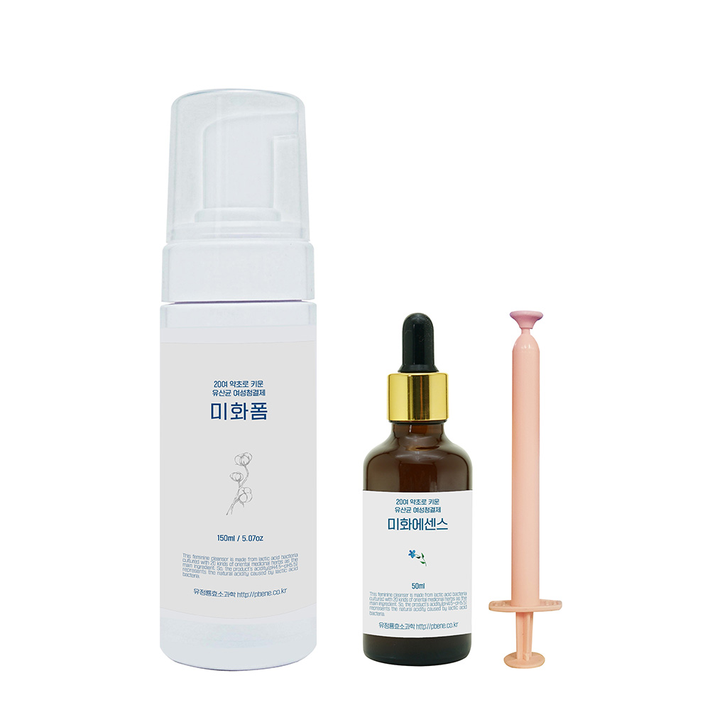 유정룡효소과학 유산균 여성청결제 미화폼 미화에센스 세트 : 원라이브:쇼핑
