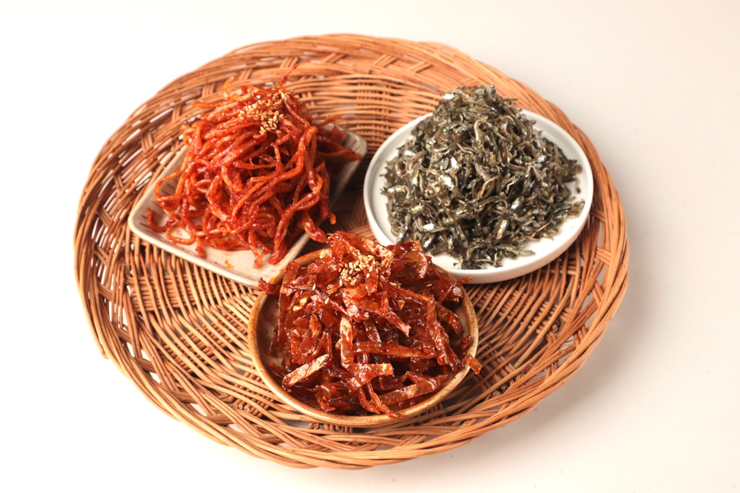 광주양동시장 하남반찬 쥐포·멸치·진미 300g set : 하남반찬
