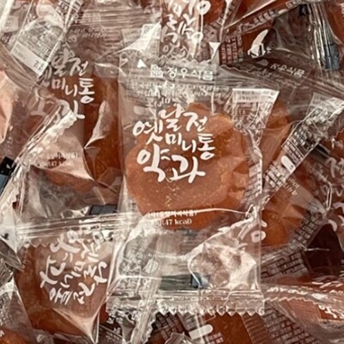 정우식품 미니약과 개별포장 벌크 2.5kg : 스낵트럭