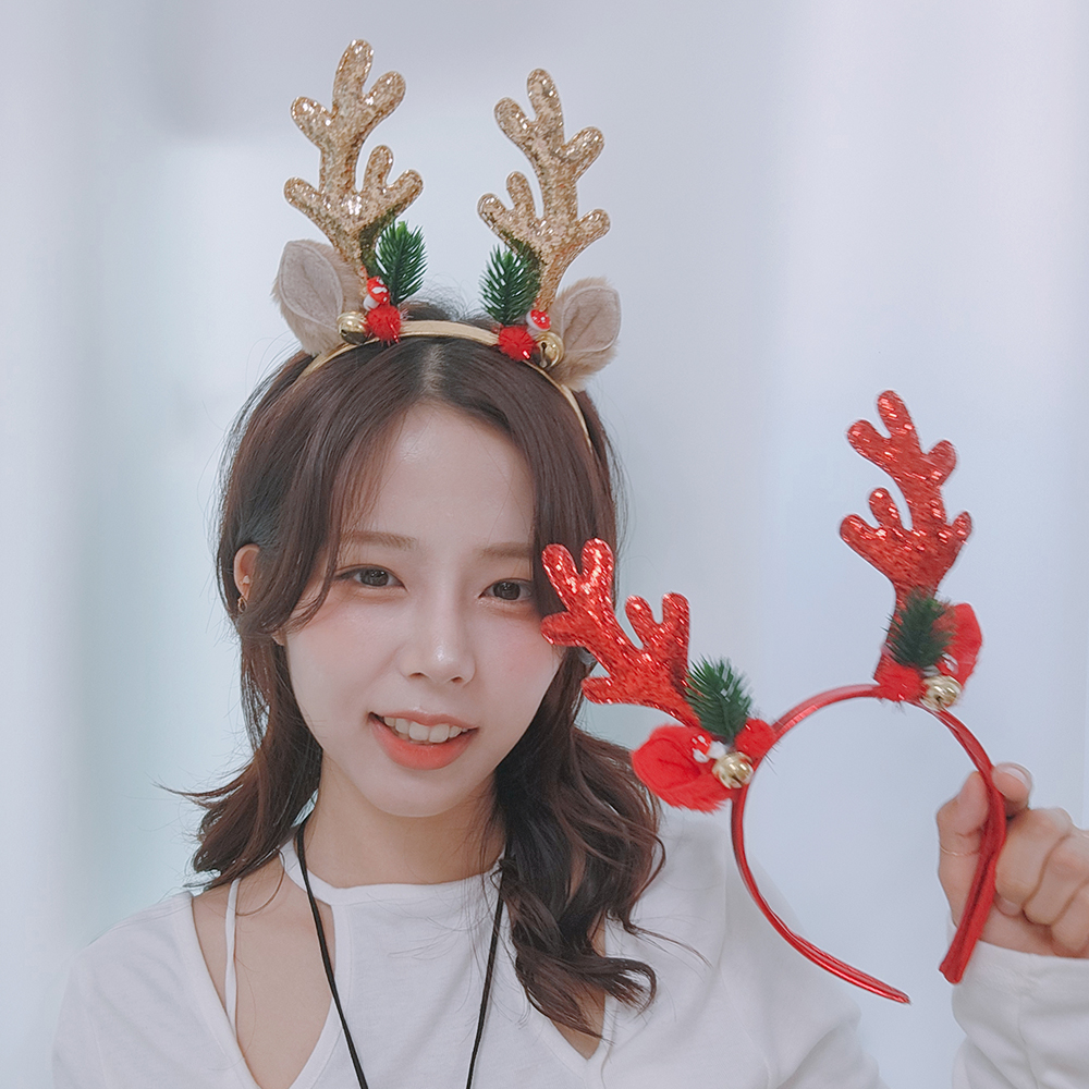미니 사슴뿔 머리띠 크리스마스 파티 코스튬 : 생활일번지