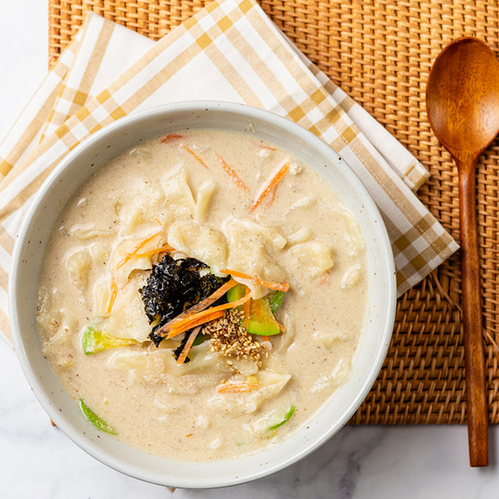 고소함 가득 들깨 칼국수 수제비 육수 : 이레맛담