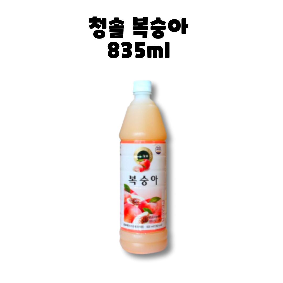 청솔 복숭아 원액 농축액 835ml 1개 : GO BAND