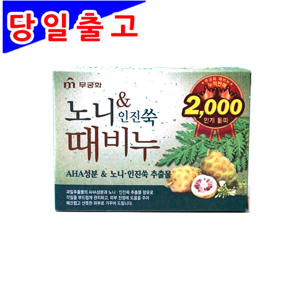 노니 인진쑥 때비누 스크럽 각질제거 100g : 올데이도매
