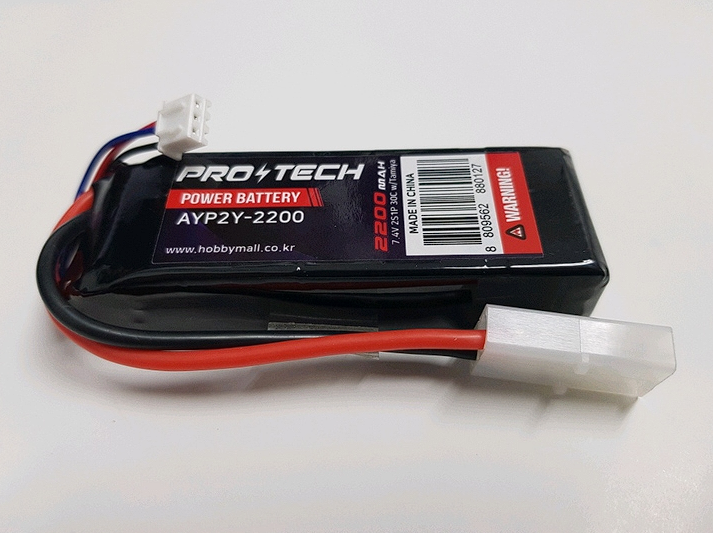 NEW-AYP2Y-2200 7.4V 2200mAh 2S1P 30C w/Tamiya for 1/16 Scale : 해운대RC