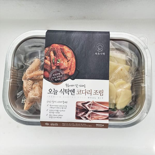 PMEAL002 캠핑밀키트메뉴요리음식 HMR/간편식 오늘저녁메뉴/손님초대요리 맛있는 속초코다리조림 1~2인용 : 왕뚜띠