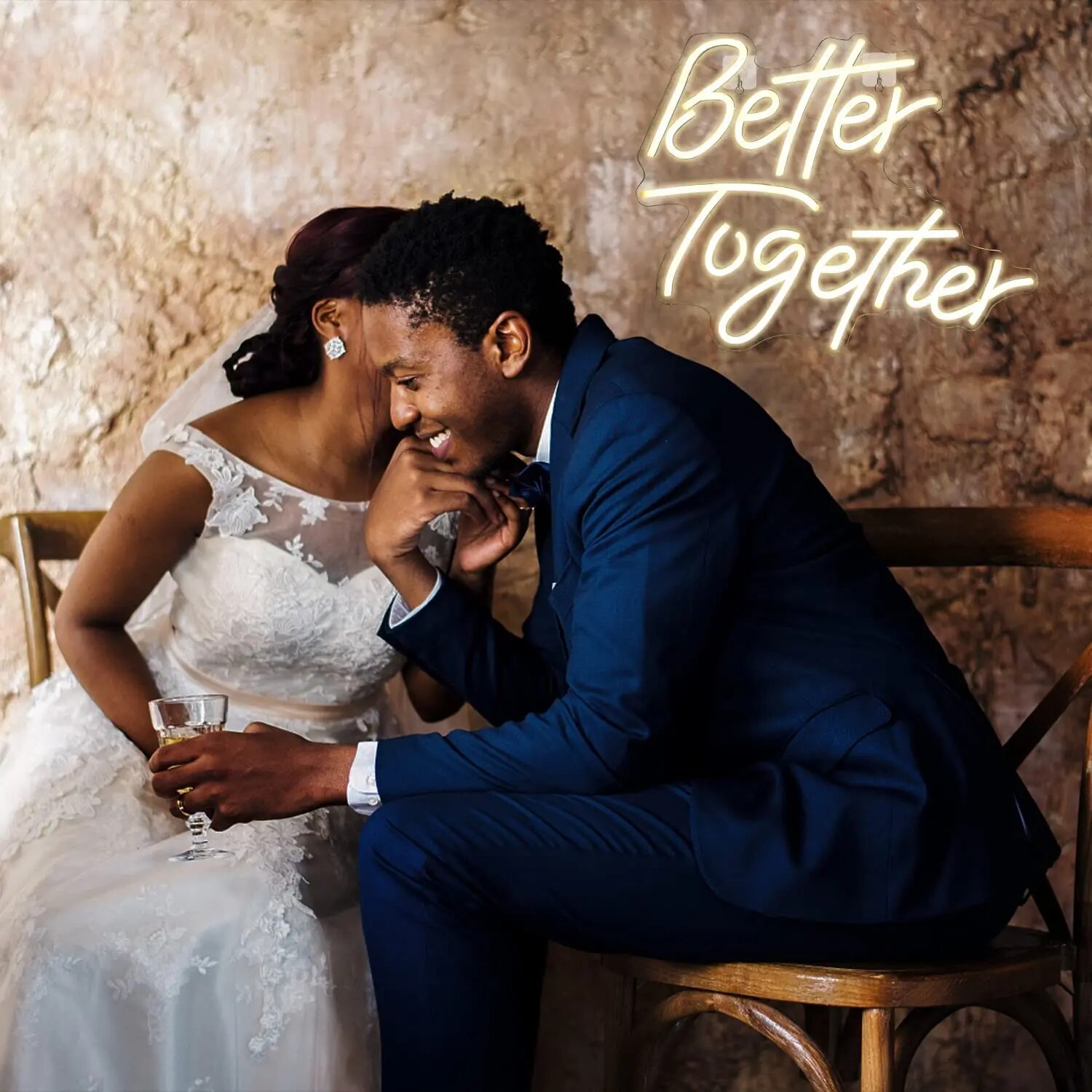 Better Together 네온 사인 LED 조명, 홈 아트 웨딩 바, 침실 미적인 방, 생일 파티 단서, 벽 장식 선물 : 다송글로벌스