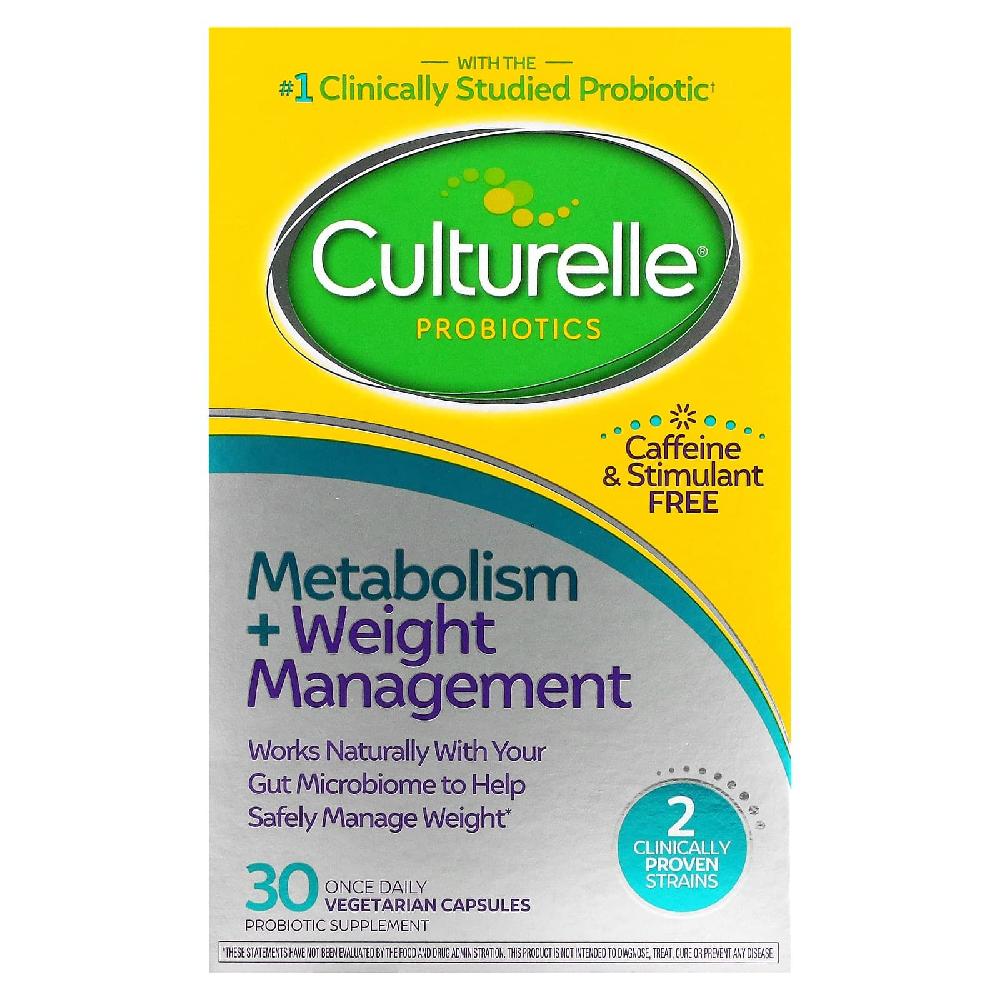 누리네 Culturelle (컬처렐)  프로바이오틱 신진대사 + 체중 관리 120억CFU 베지 캡슐 30정 No.38706 : 누리네가게