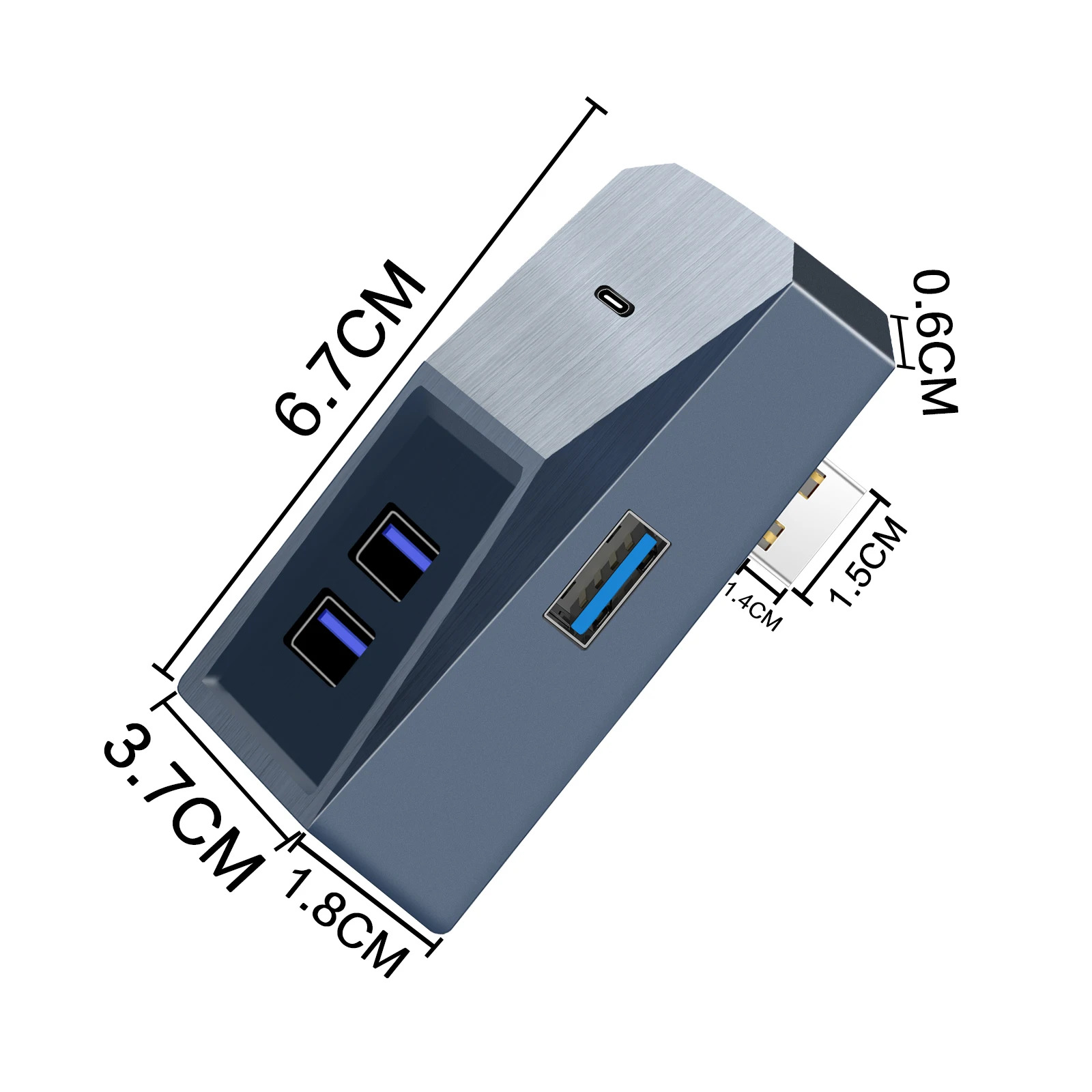 USB 허브 디지털 디스플레이 스플리터 도킹 스테이션 테슬라 모델 3 Y 글로브박스 데이터 전송 장치 : 뚜꾸몰