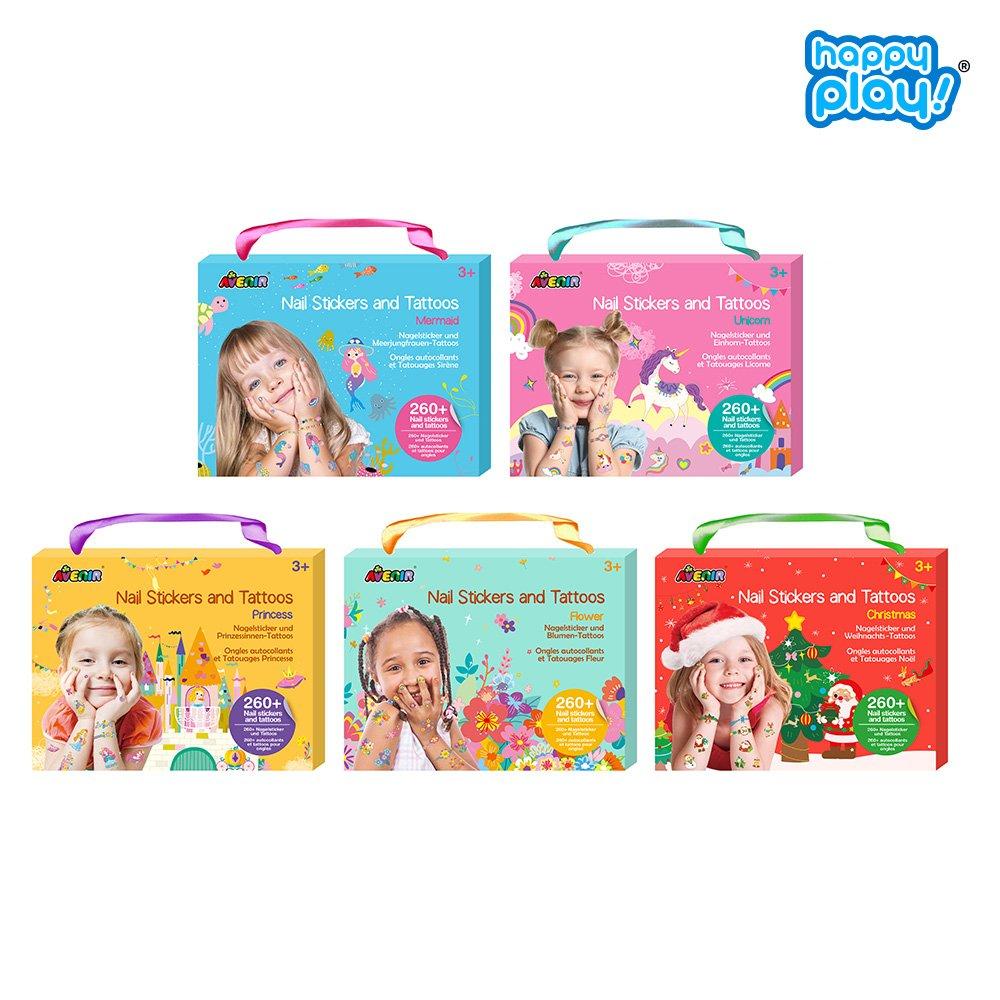 [갤러리아] 에비니어 유아 네일 앤 타투 마스크 판박이 스티커 꾸미기 플라워 260pcs : 갤러리아백화점