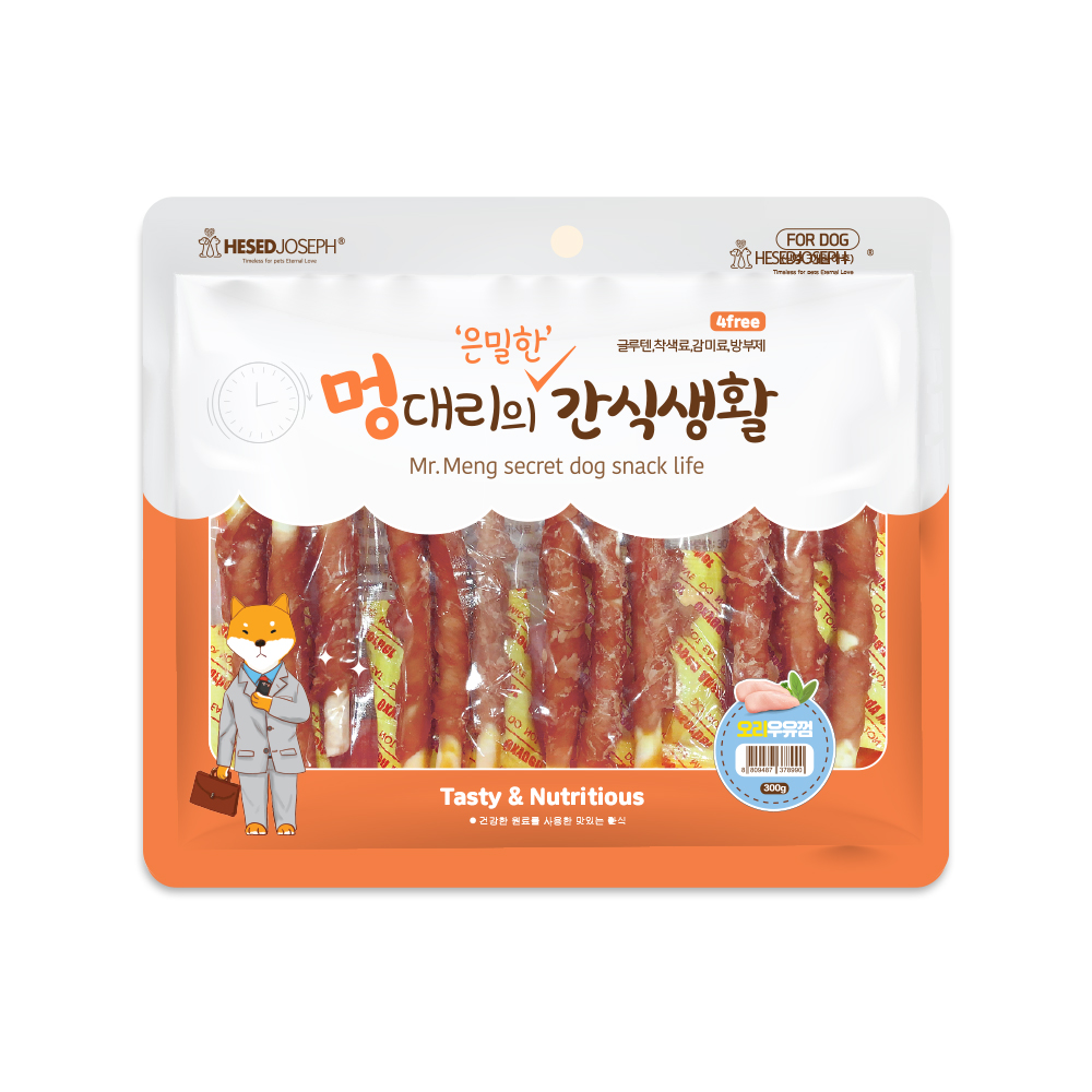 멍대리의은밀한간식생활 육포 300g(G) 닭고기비스켓, 150g, 1개 : 바른펫