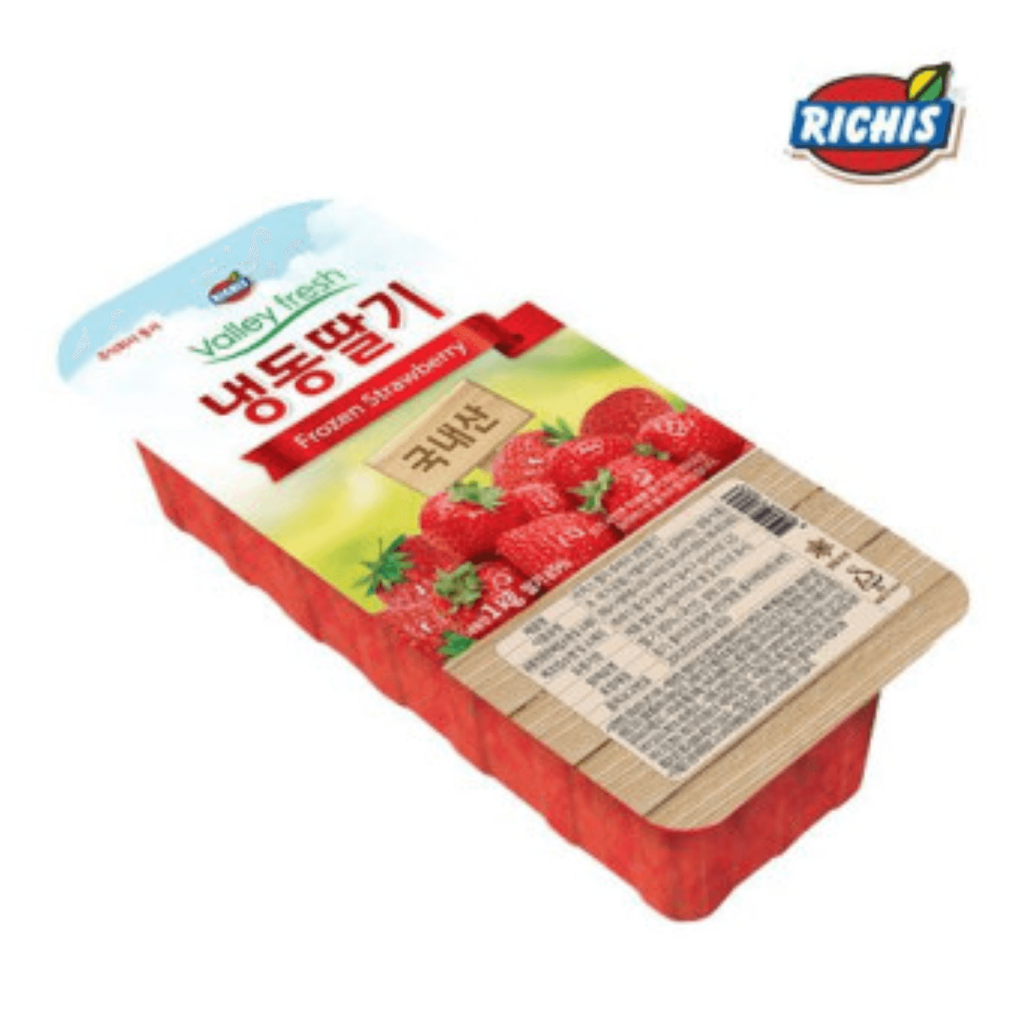 동서 리치스 밸리 냉동 가당 딸기 1kg [아이스박스 무료포장] : 왓푸드