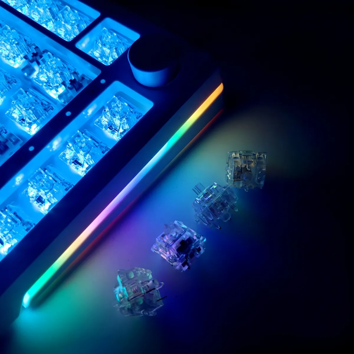 키보드 MAIMOOO 커스텀 풀 RGB 블루투스 DIY 기계식 KX75 : 글로벌쇼핑허브