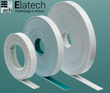 T10, 엘라텍, ELATECH, 우레탄 오픈 엔드 타이밍 벨트, 일반 사양, 구매폭:100mm까지, 상아색 PU/케블라 코드 : 대한종합물산