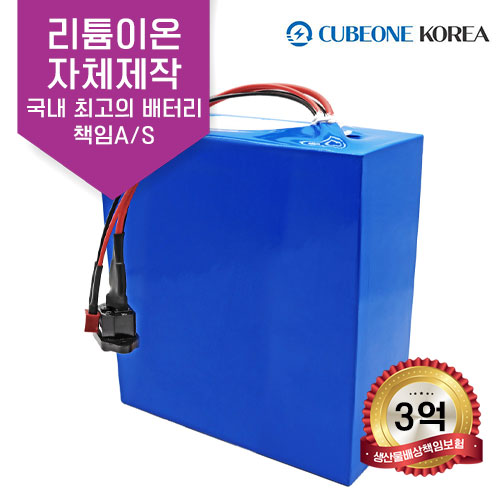 리튬이온 배터리 60V 20AH 배터리팩 5000mAH 삼성SDI 21700 정품셀 : 큐브원코리아