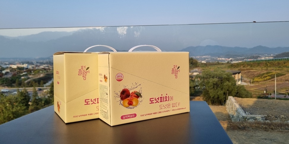 저온추출 도넛피치 복숭아즙 100ml 10포 : 펀플레이팜
