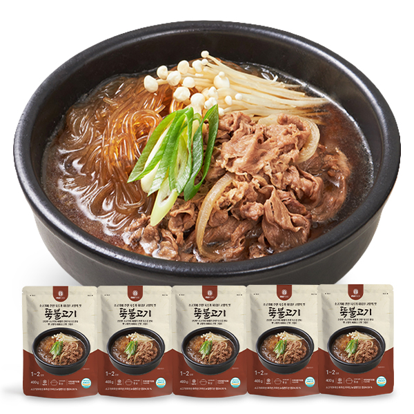 뚝불고기 5개 엠에스푸드 뚝불 뚝배기불고기  즉석 요리 캠핑 간단 간편 엄마손맛 간편식 혼밥 음식 : 엠에스푸드몰