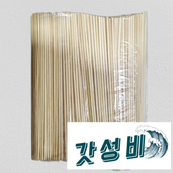 얇은 대나무꼬챙이 떡꼬치 양꼬치 탕후루 염통꼬치 꼬지 18cm 1000개입 : 태양소리
