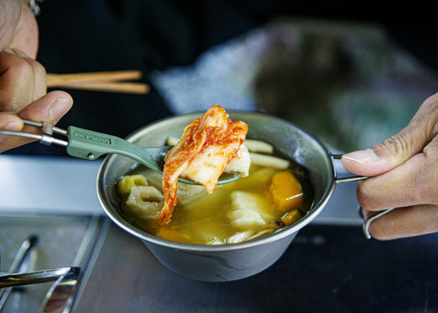 손수제비 맑은맛 얼큰수제비 2인분 홈쿡 캠핑 밀키트 간편식 : 가미정샤보리