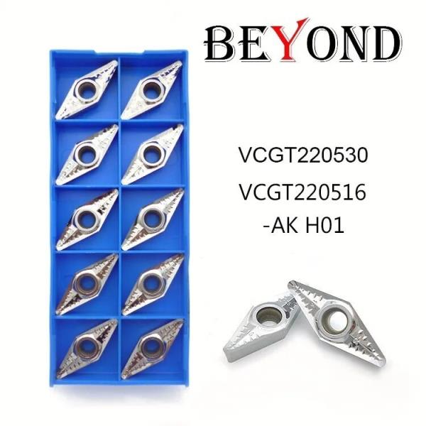 BEYOND VCGT 220516 H01 가공 구리 및 알루미늄 카바이드 인서트 선반 커터 : 시그니엘홀딩스