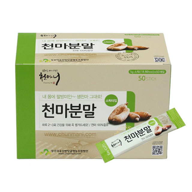 무주 천마가루 천마 분말 100% 스틱 50T : 몸맘건강
